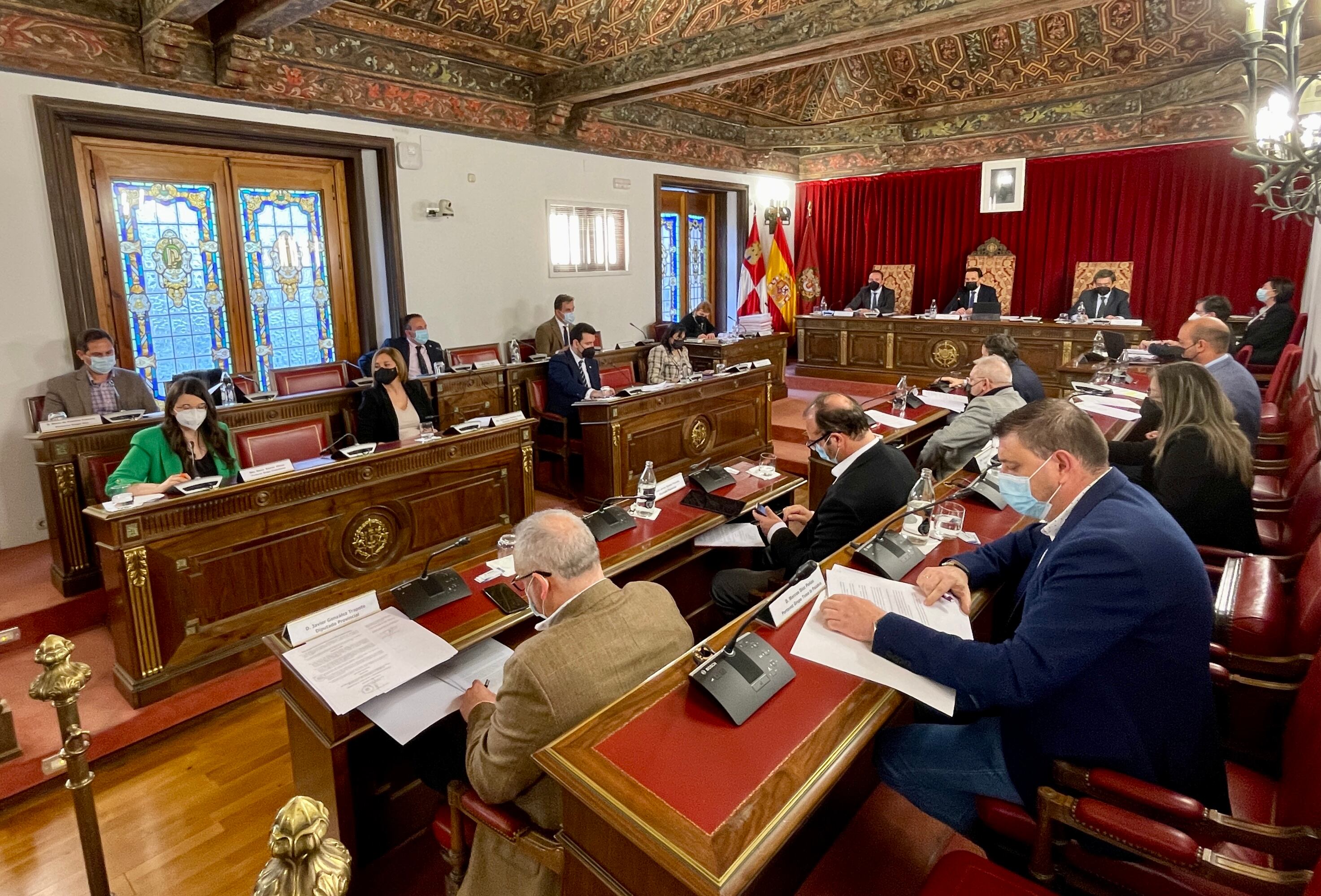 Valladolid.  25/02/2022. Pleno de la Diputación Provincial de Valladolid del mes de FEBRERO.FOTO/DPV/Miguel Ángel Santos