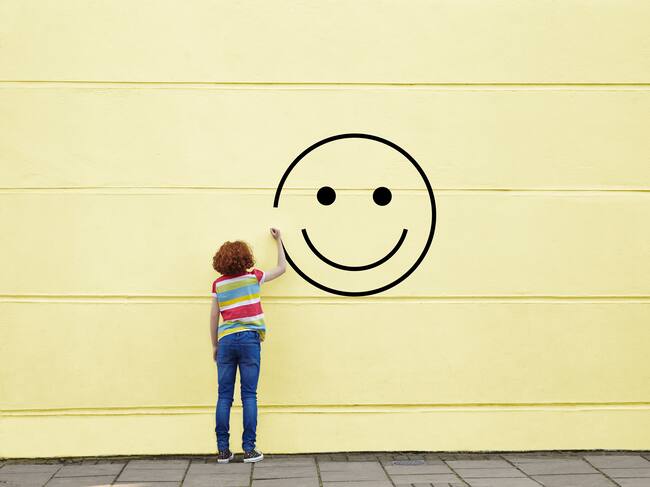 Ilustración sobre felicidad