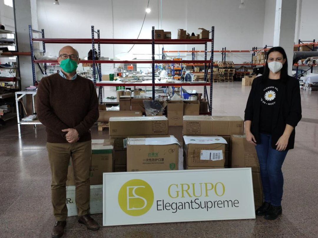 Donación de mascarillas para Monóvar 