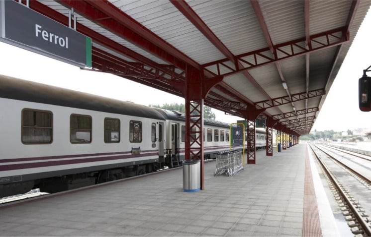 Estación del tren en Ferrol. Foto/Ministerio Transportes