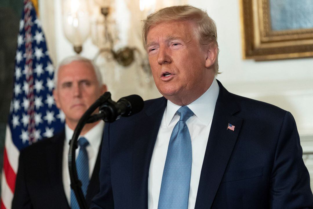 Donald J. Trump en una rueda de prensa este lunes en la Casa Blanca en Washington