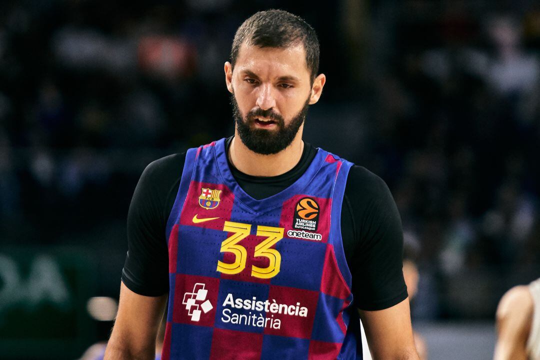 Nikola Mirotic durante el encuentro ante el Real Madrid.