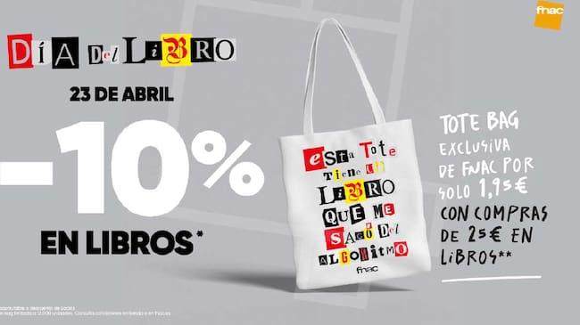 Fnac se prepara para el día del libro con descuentos del 10%