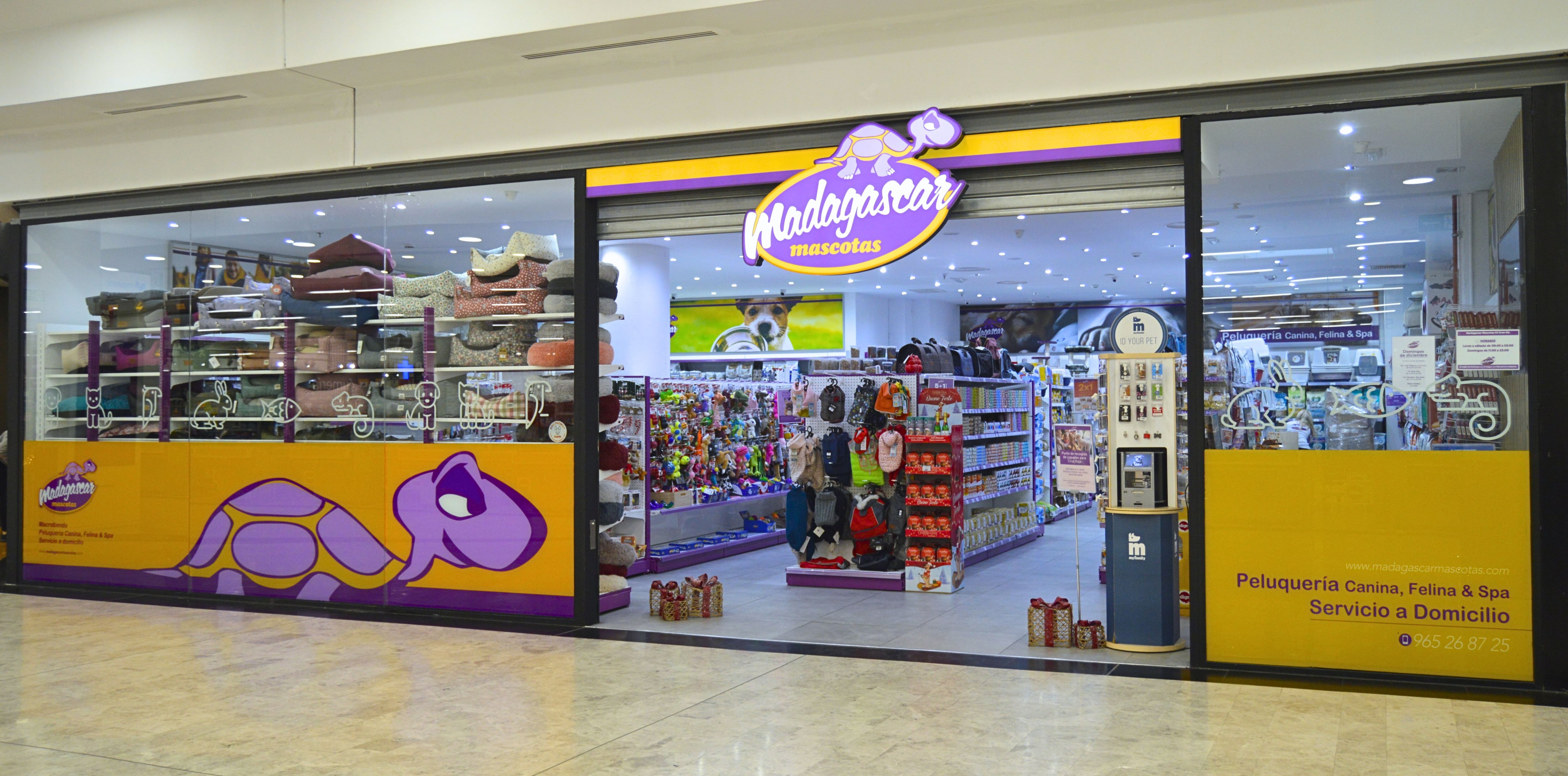 Tienda de Madagascar Mascotas en el Centro Comercial Gran Vía