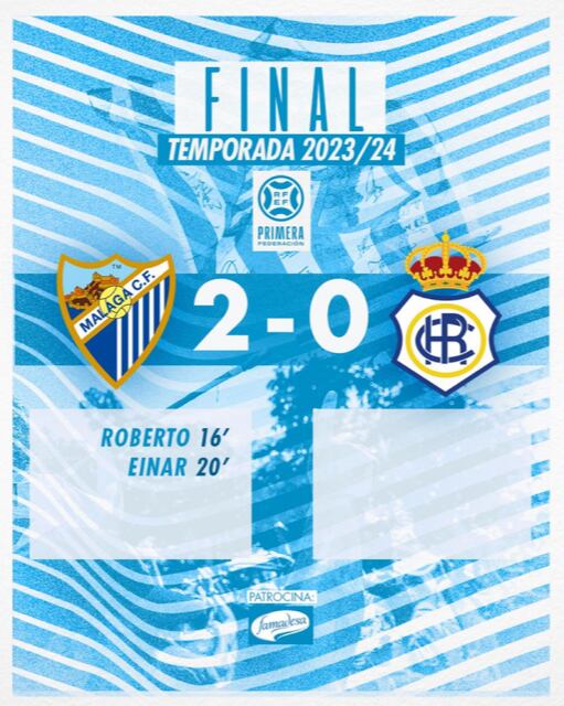 El Málaga venció al Recreativo por 2-0