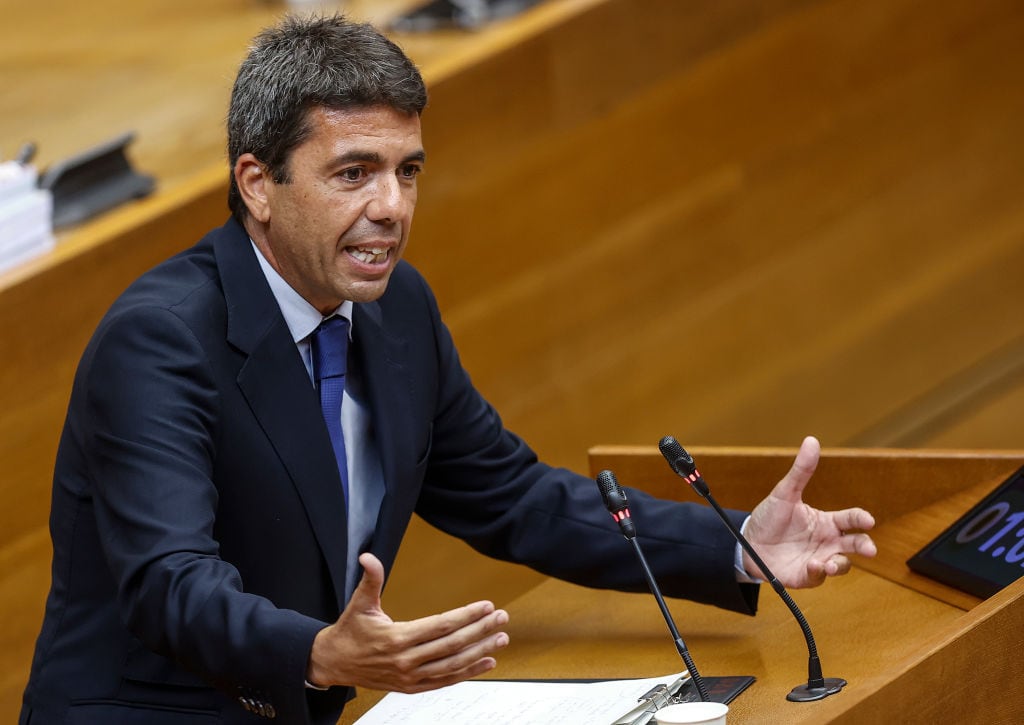 Carlos Mazón durante el debate de investidura para la Generalitat Valenciana