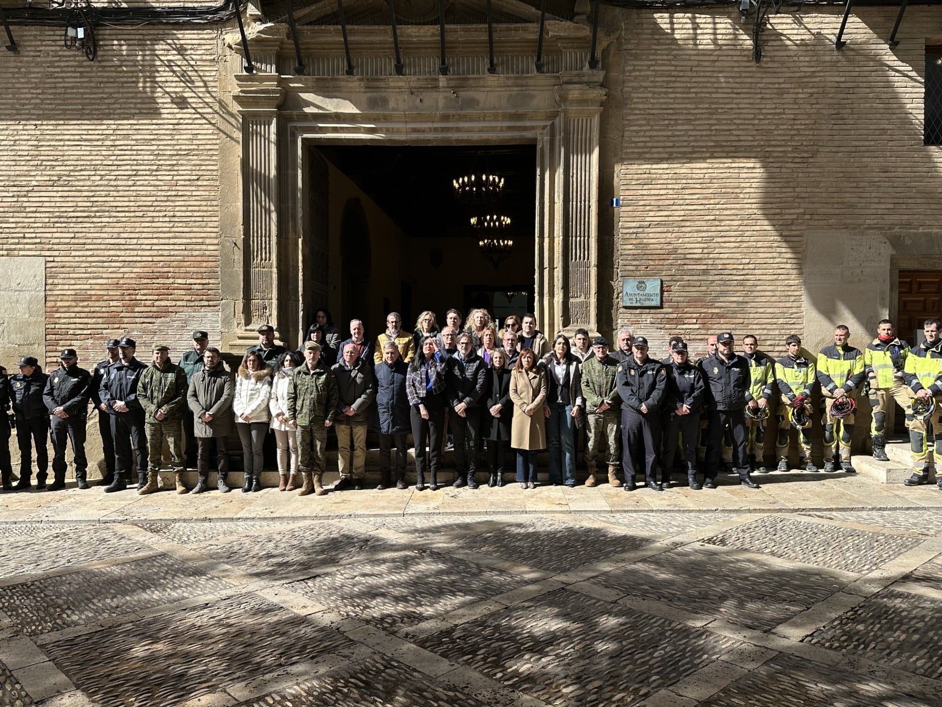 Minuto de silencio 11M Huesca