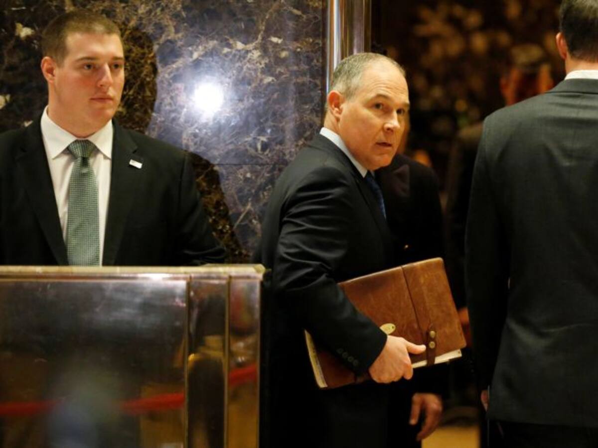 Trump elige a un escéptico del cambio climático al frente de Medio Ambiente