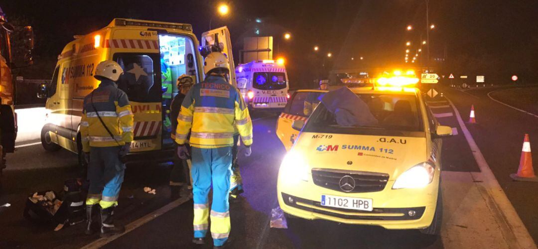 Los servicios de emergencia en el lugar