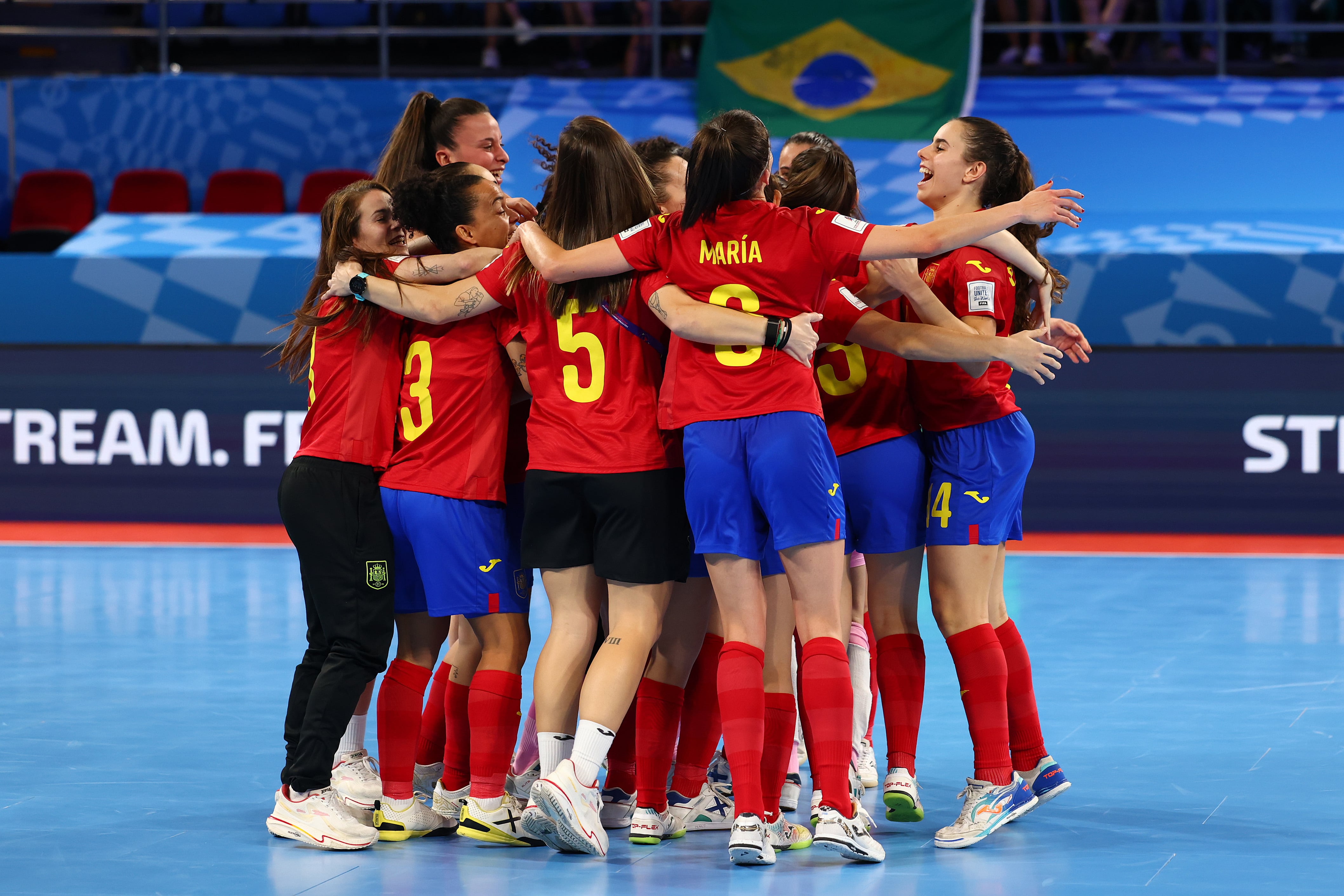 España celebrando el bronce