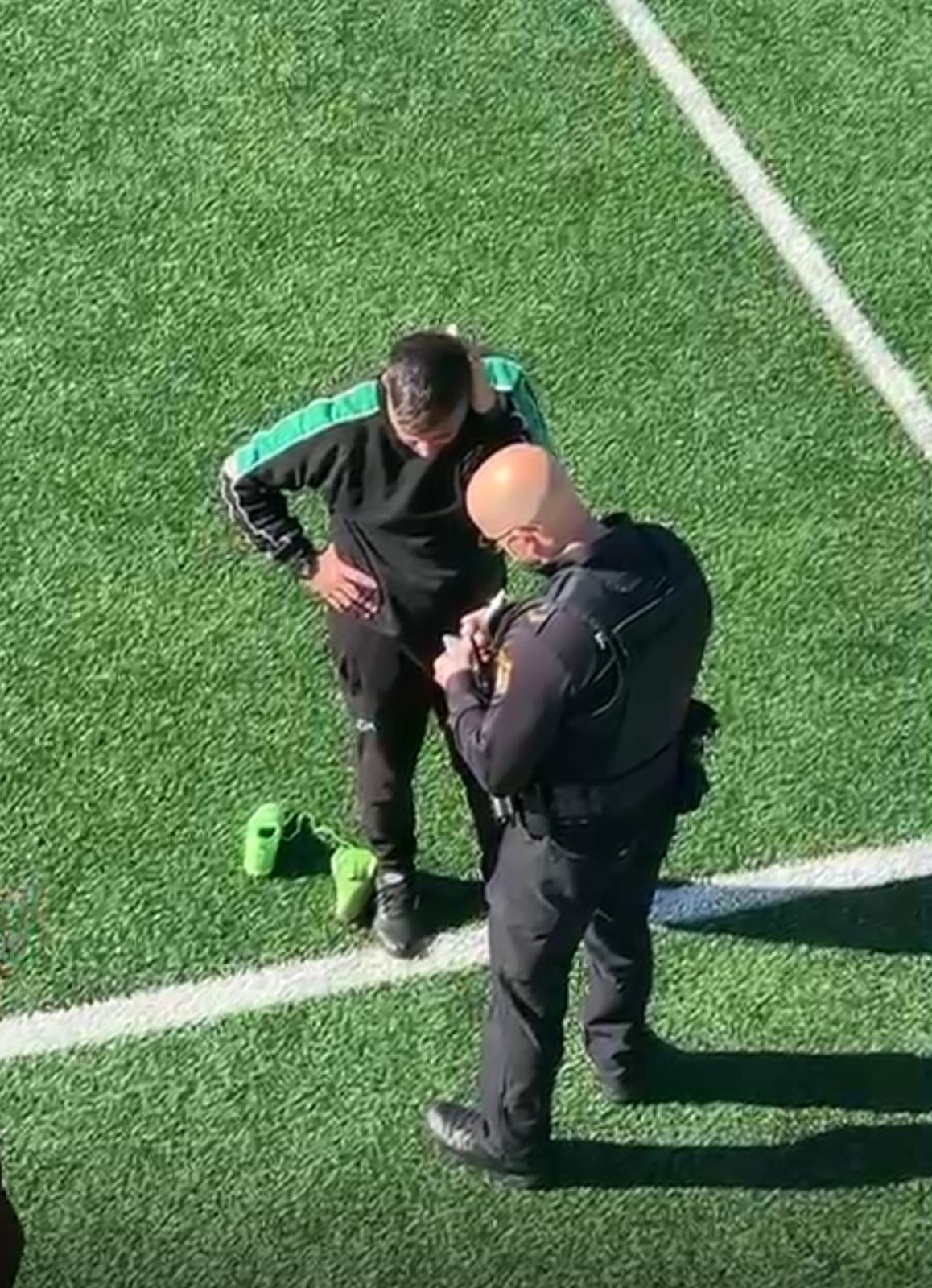 El entrenador de la Purísima agredido con la Policía