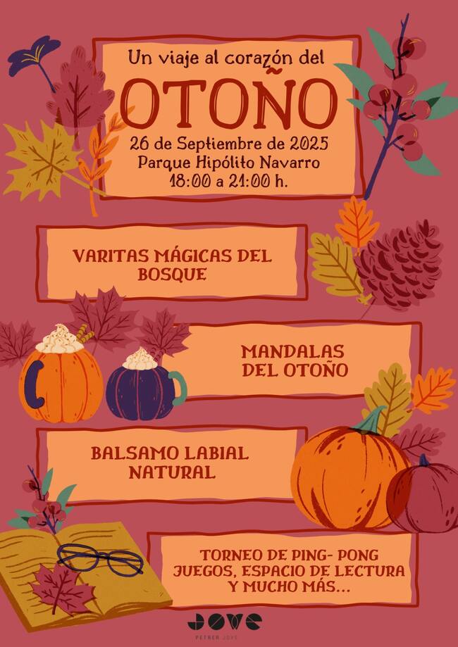 El programa incluye talleres de varitas mágicas del bosque, mandalas de otoño, elaboración de bálsamo labial natural entre otros