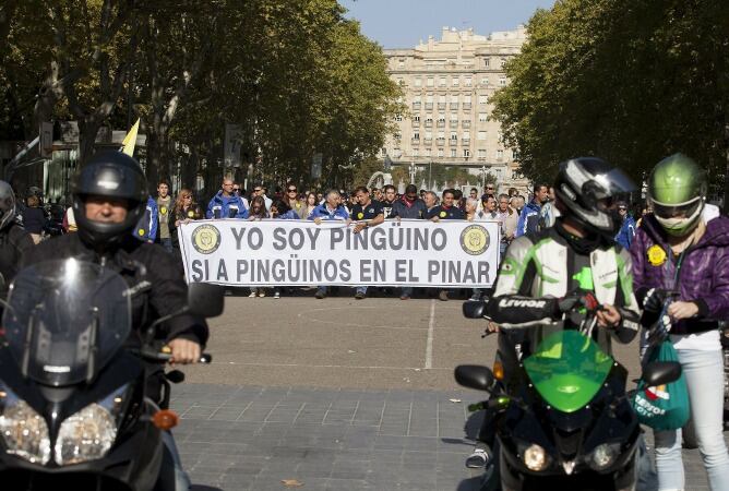 Miles de personas, la mayoría a bordo de unas 3.000 motos, se han manifestado este sábado por el centro de Valladolid a favor de la Concentración Motera de Pingüinos y en contra de su suspensión