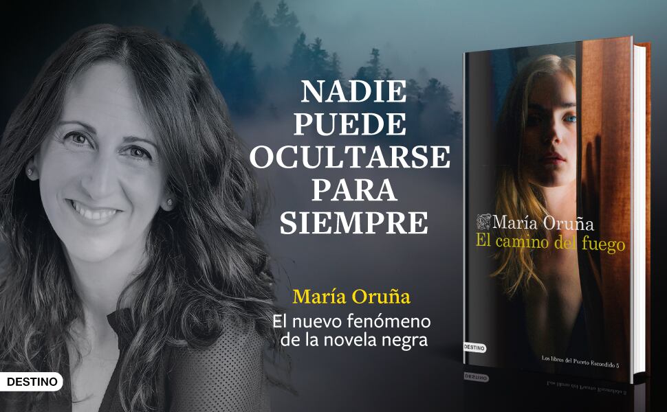 Escritora María Oruña. Libro &#039;El camino de fuego&#039;