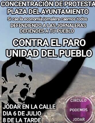 Cartel Anunciador de la Concentración del 6 de julio