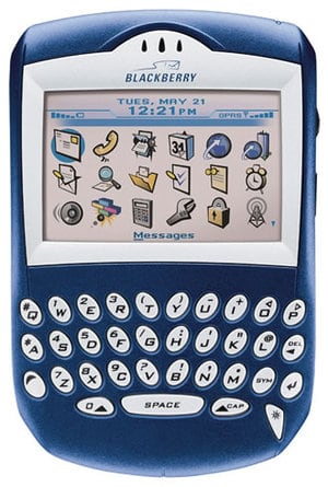 Uno de los dispositivos de Blackberry.