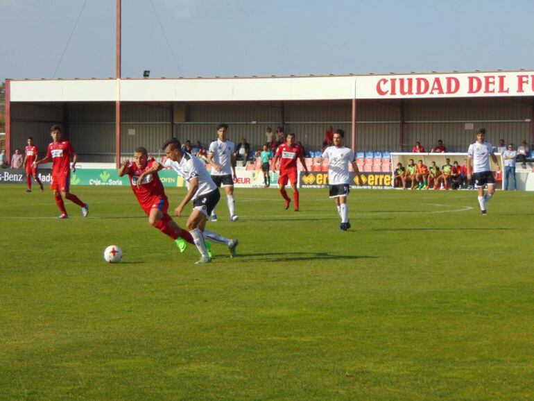 Imagen del choque de ida en Soria.