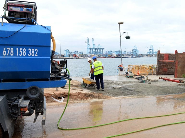 Obras del colector de Algeciras