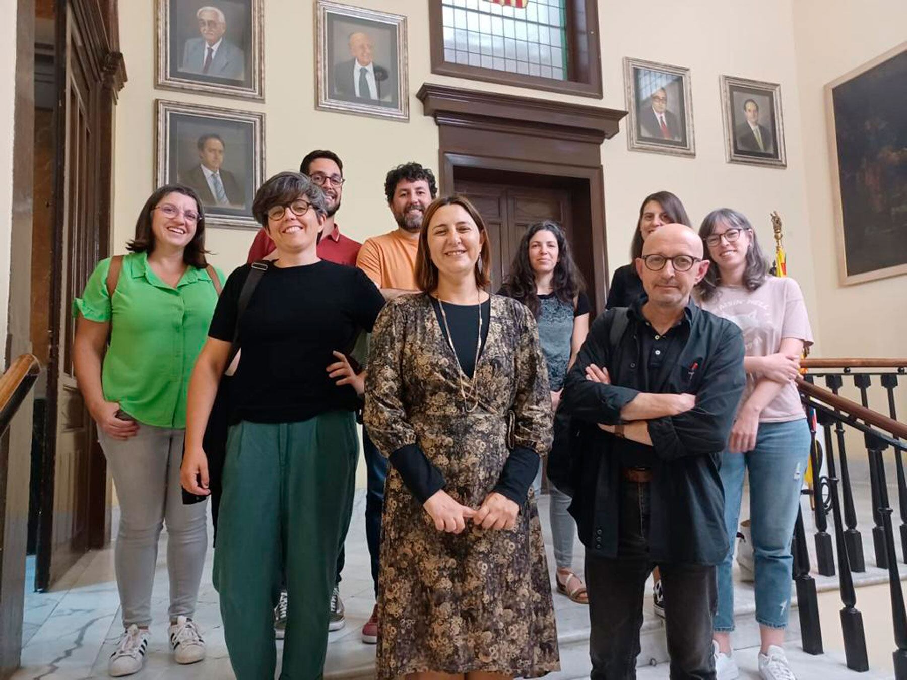 Rosa Pérez Garijo con representantes de los colectivos impulsores de los proyectos aprobados dentro de los presupuestos participativos autonómicos