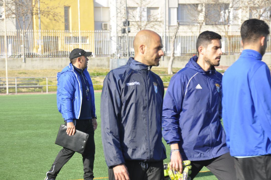 Dani Jurado durante un entrenamiento en La Granja