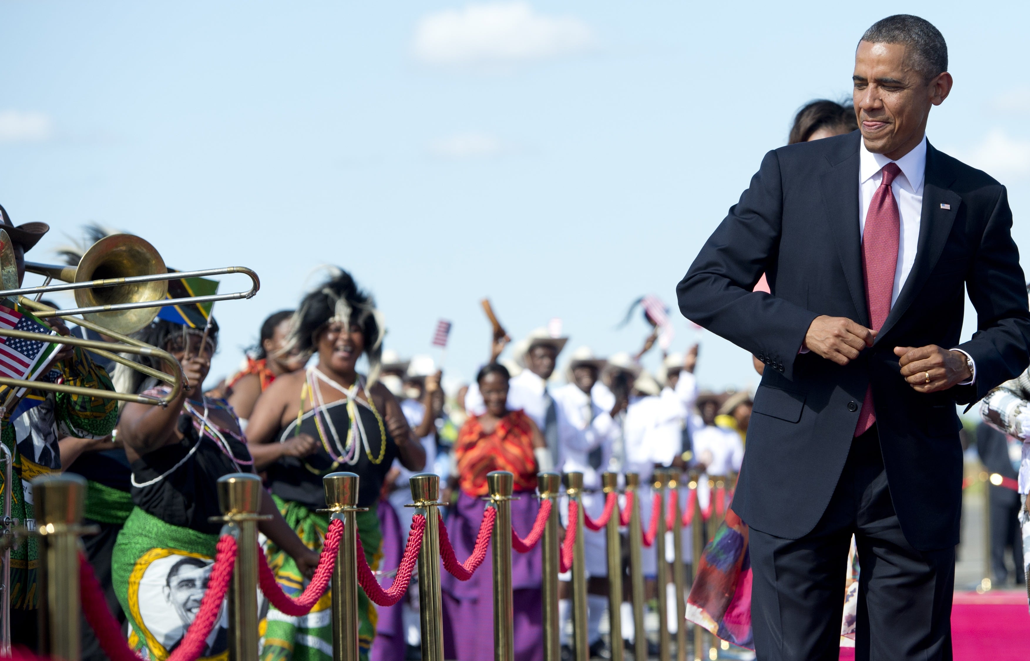 Barack Obama bailando.