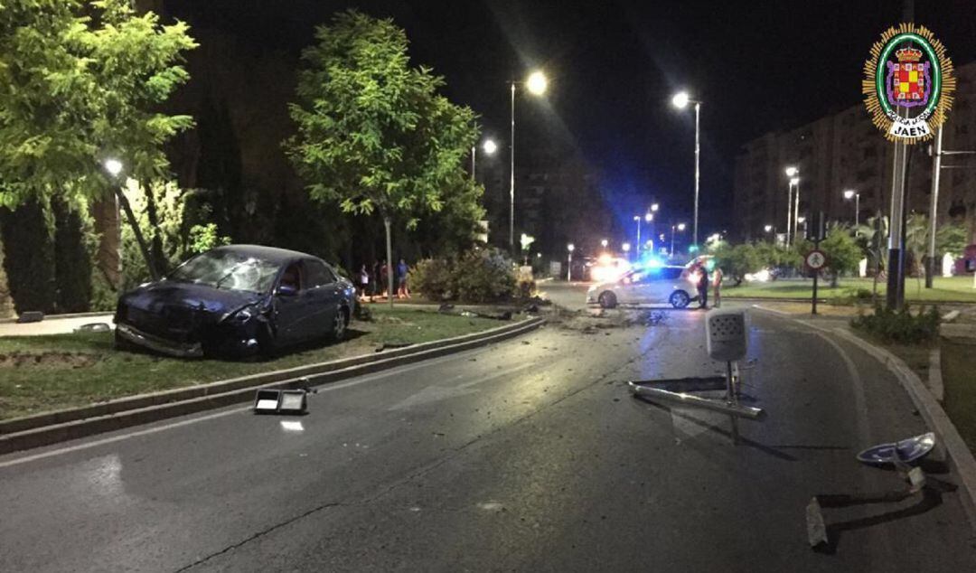Esta es la situación que dejó el conductor tras el accidente de tráfico