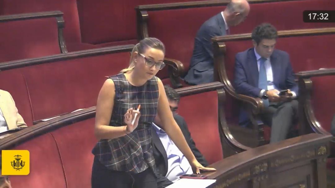 Rocío Gil, concejal de Ciudadanos durante el pleno