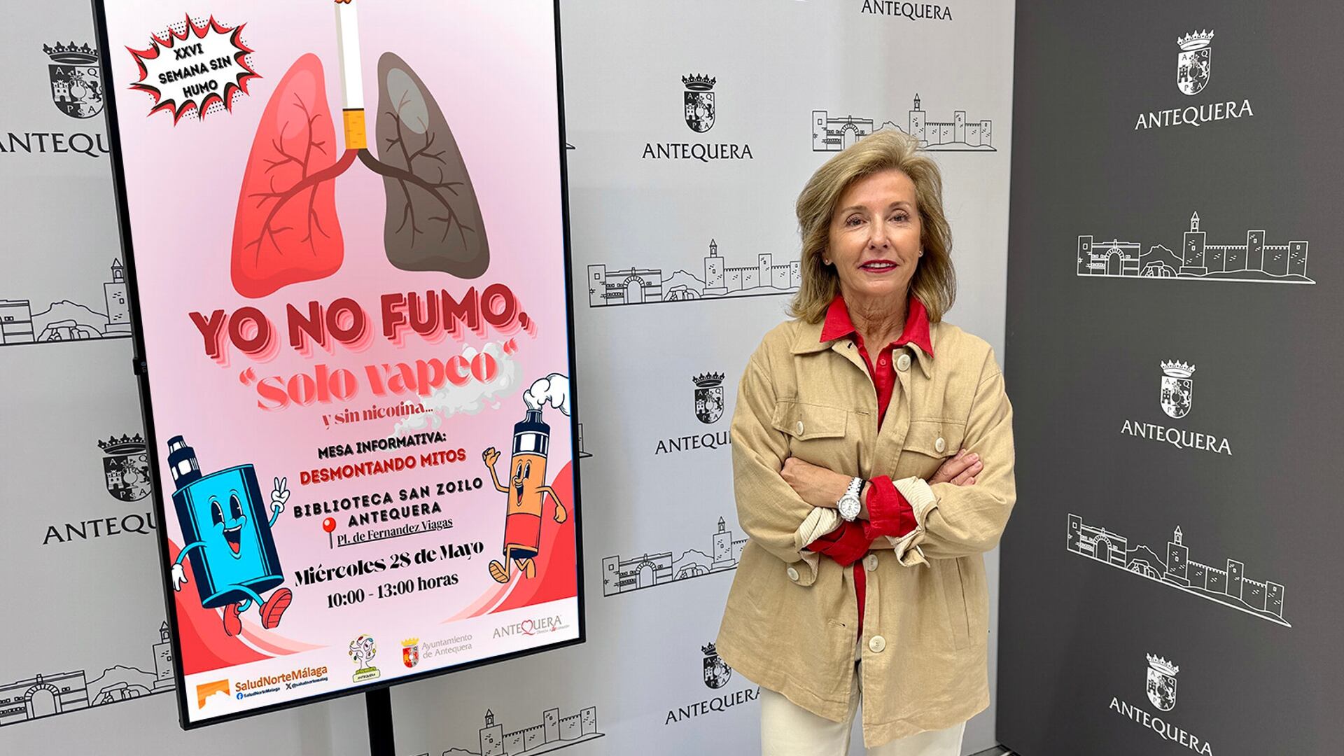 Presentación de la Semana Sin Humo en Antequera