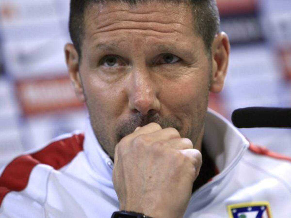 Simeone: "No sabemos lo que puede pasar en el vestuario del Barcelona"