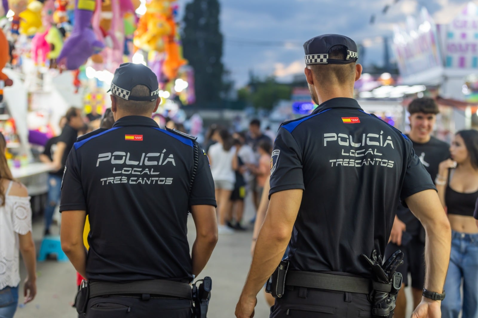 Policía Local de Tres Cantos durante las fiestas de San Juan