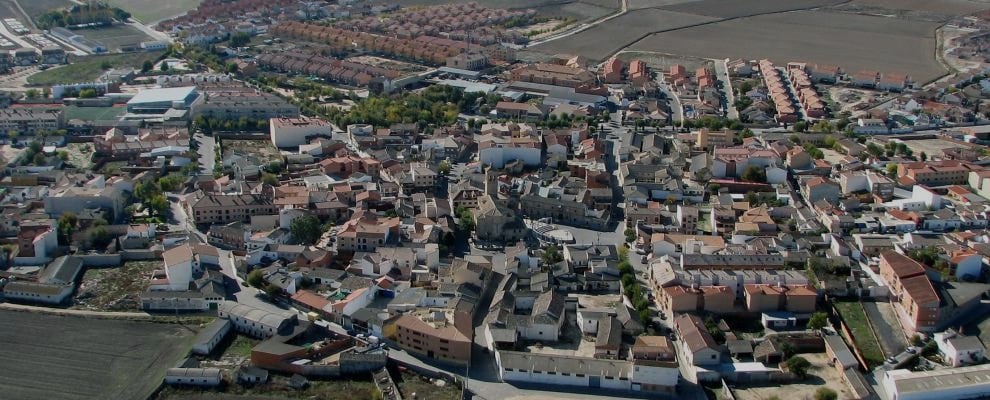 Imagen aérea de la localidad toledana de Magán