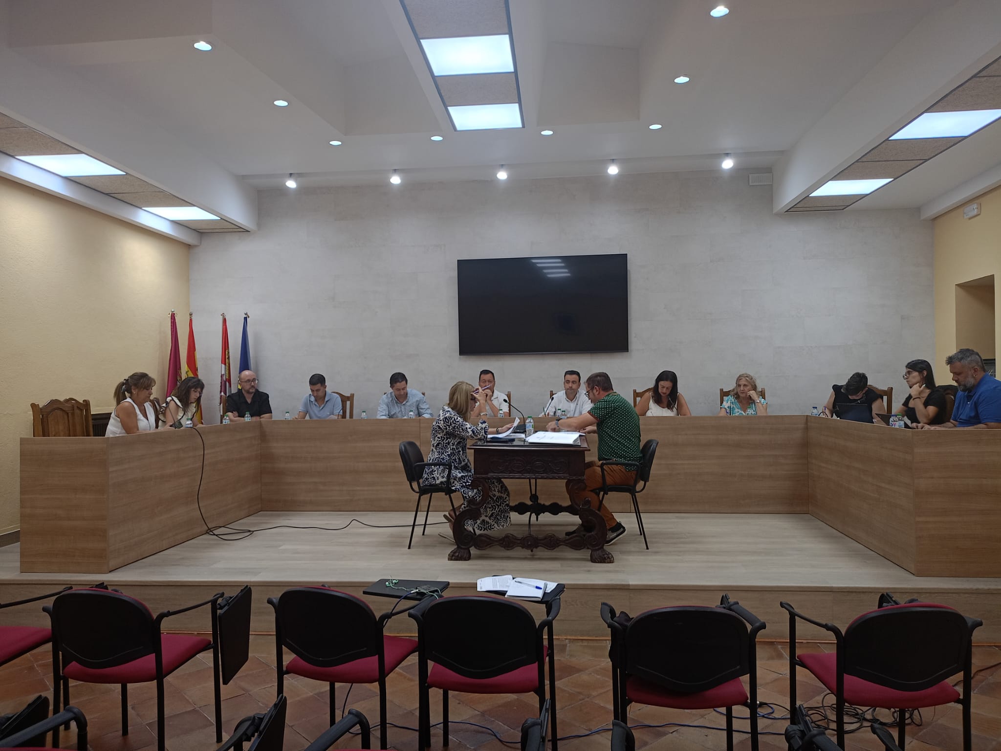 Sesión de pleno de agosto en el Ayuntamiento de Cuéllar