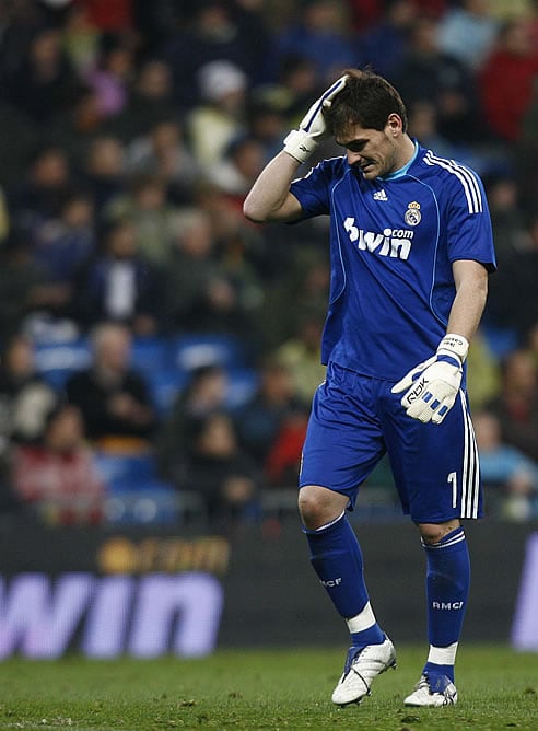 Iker Casillas, durante el partido ante el Sevilla