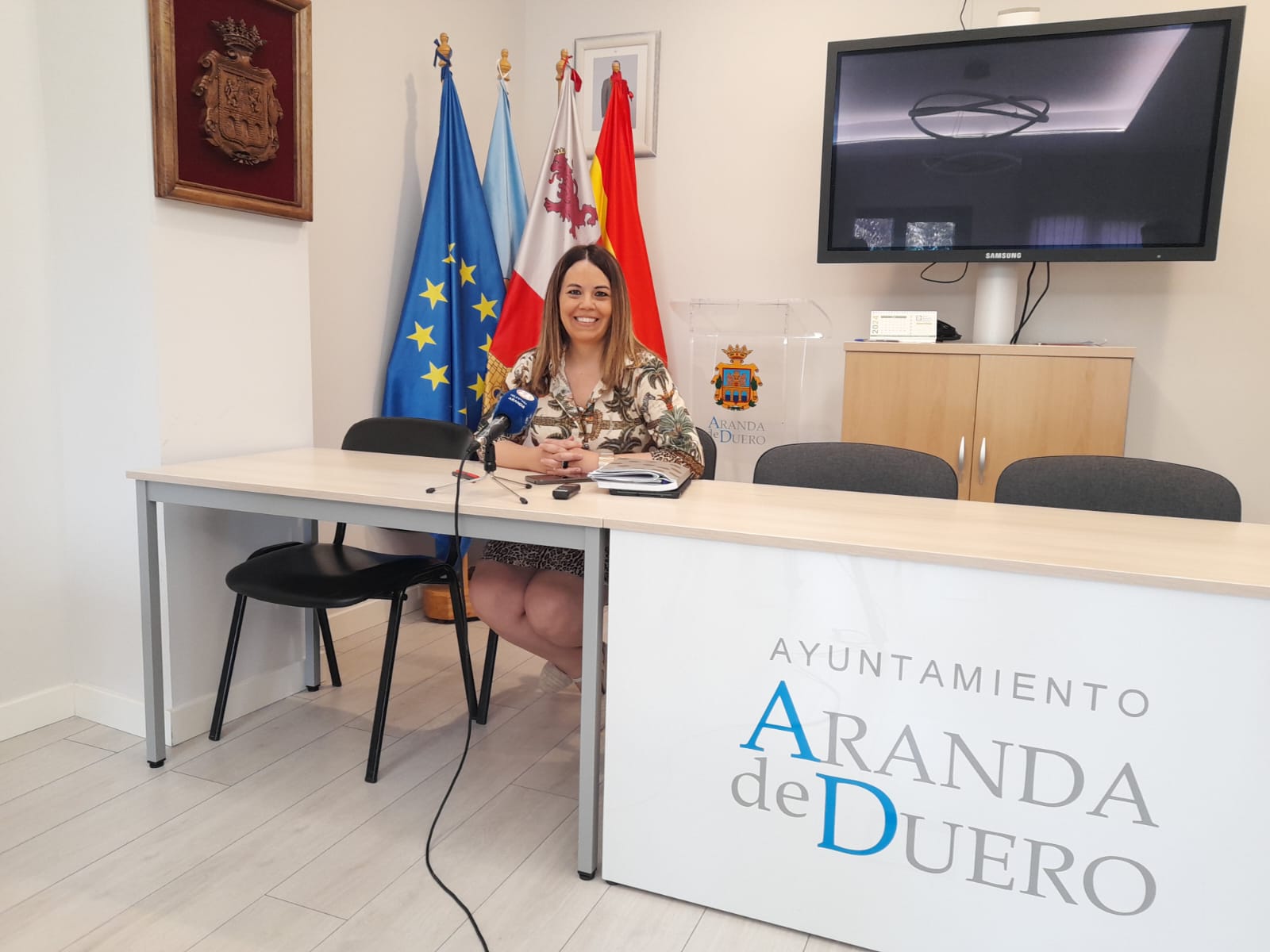 María de las Viñas Ortuño, portavoz del equipo de gobierno municipal de Aranda y concejala de Personal