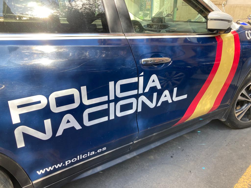 Vehículo de la Policía Nacional en Murcia