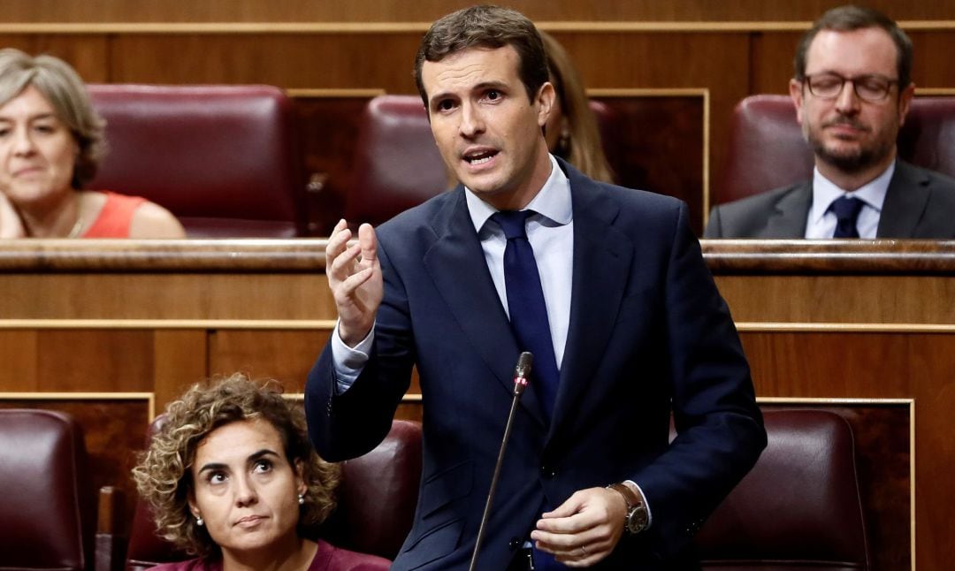 El líder del PP en la sesión de control al Gobierno