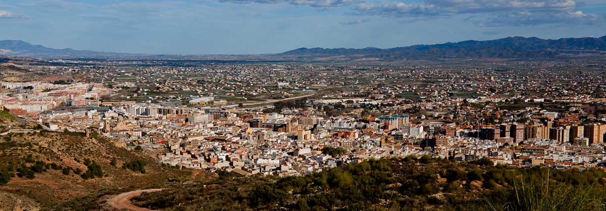 Perspectiva de la ciudad de Lorca