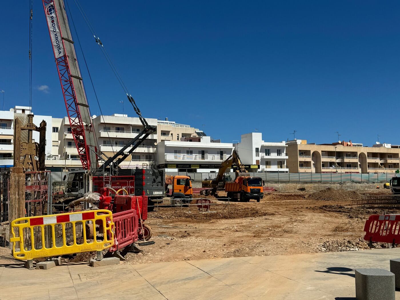 Imagen de archivo de una obra en construcción
