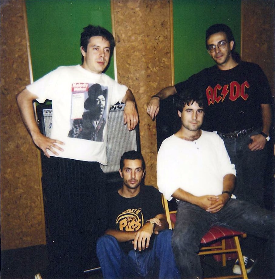 Última formación de La Burla con Gerardo, Ramón, Felón y Luisja.