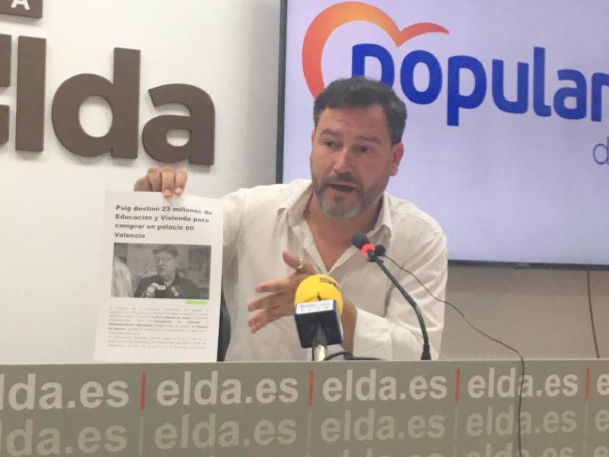 El PP de Elda recuerda que se comenzará el curso escolar con un 80% del Edificant sin ejecutar tras 5 años de demoras