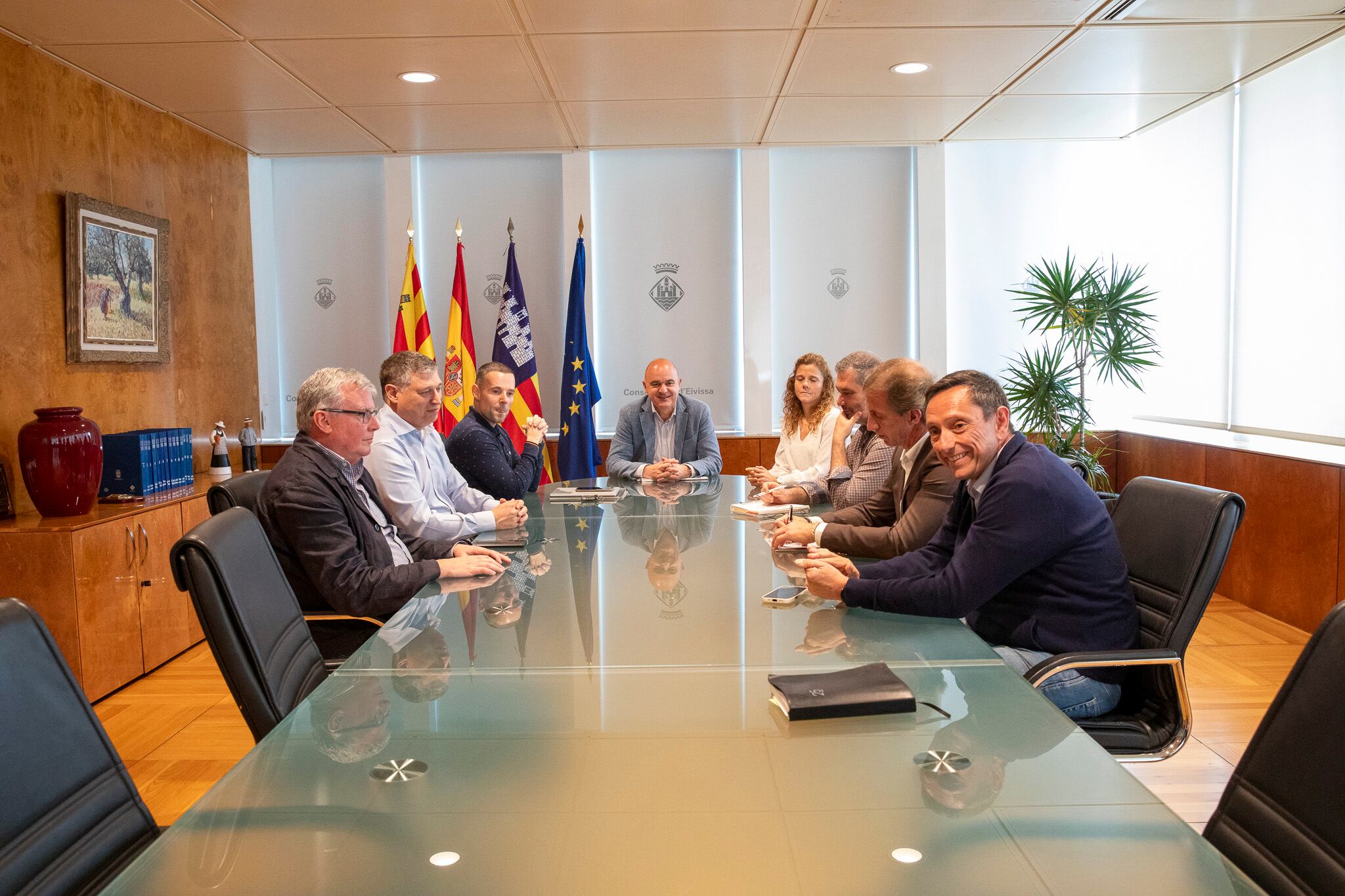 Un momento durante la reunión