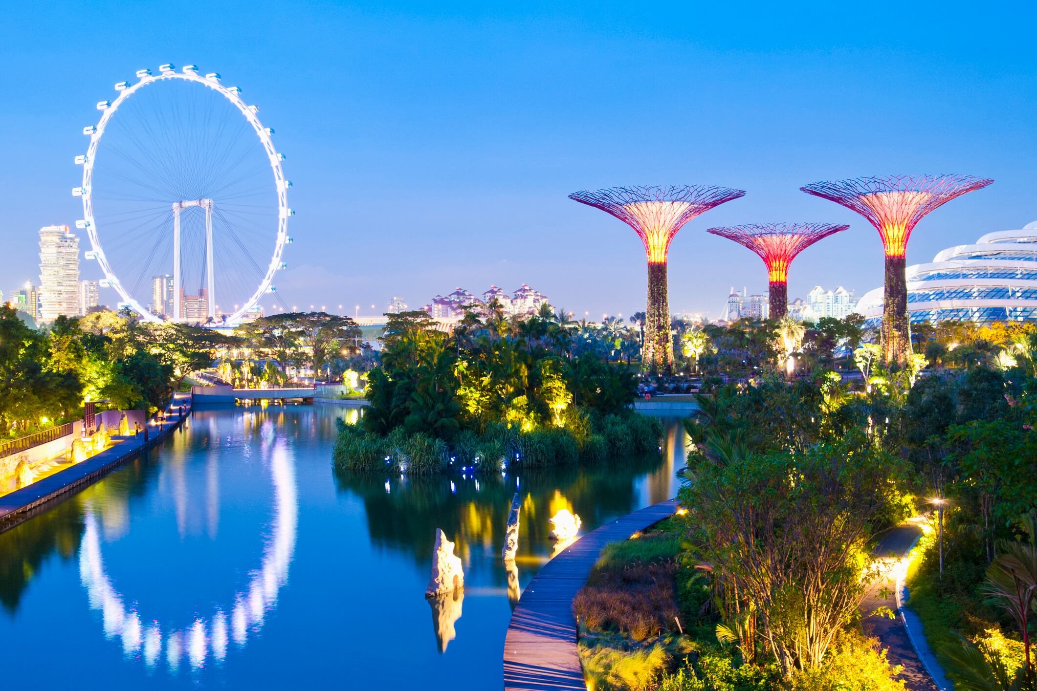 Jardines en la Bahía, en Singapur.