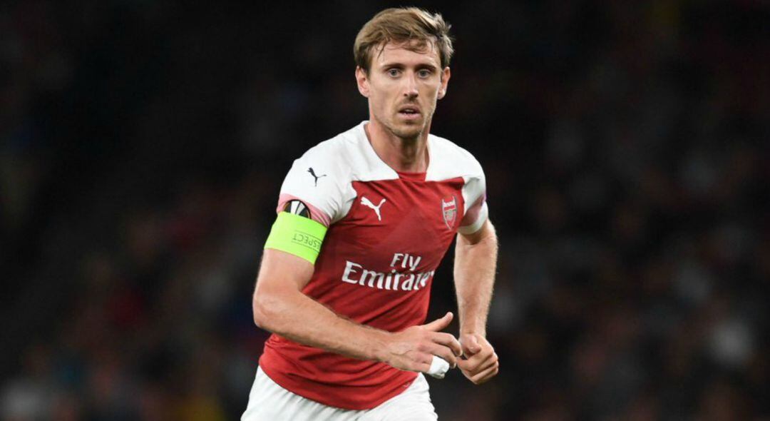 Monreal durante un partido con el Arsenal esta última temporada