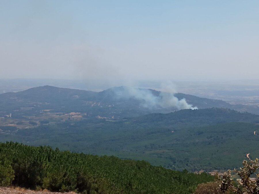 Incendio en Sierra de Gata