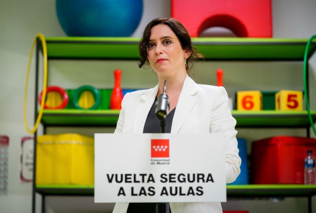 La presidenta de la Comunidad de Madrid, Isabel Díaz Ayuso