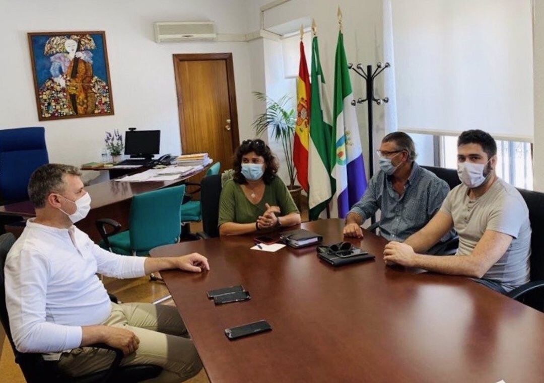 Un momento de la reunión.