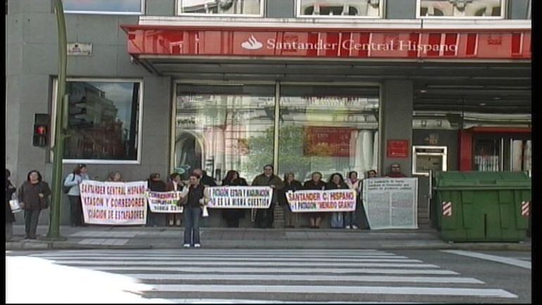 Protesta de afectados en 2005