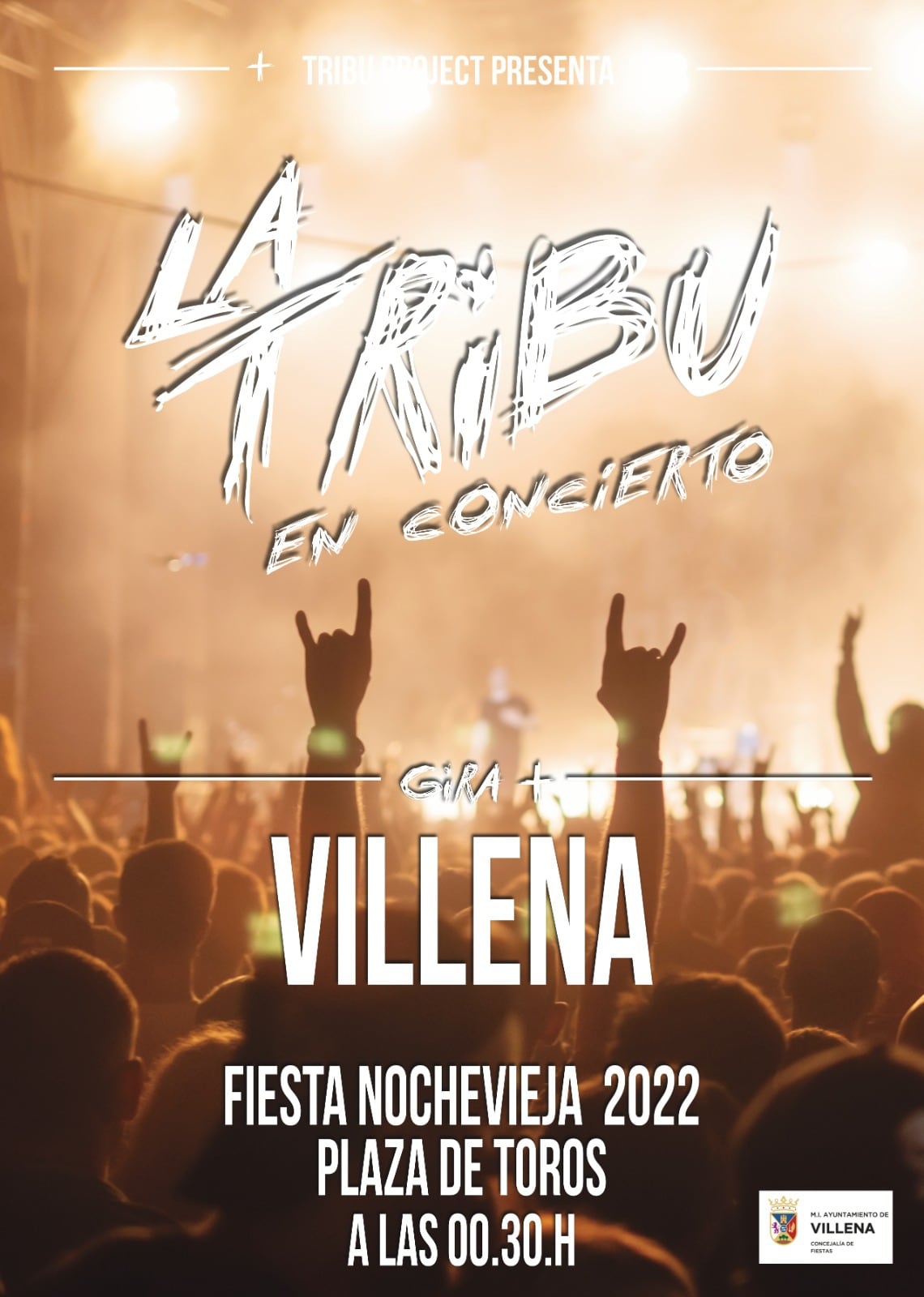 Cartel de la fiesta de Nochevieja