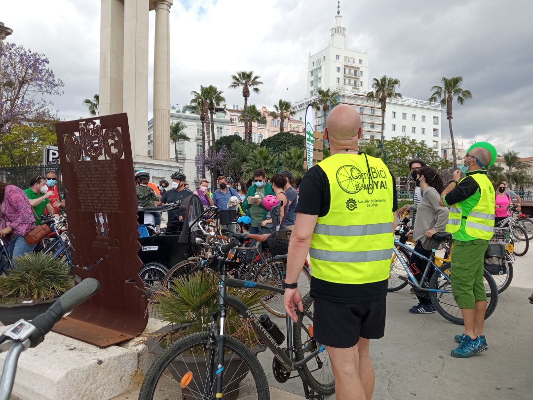Movilización vecinal reclamando carriles bici en el barrio ( Archivo)