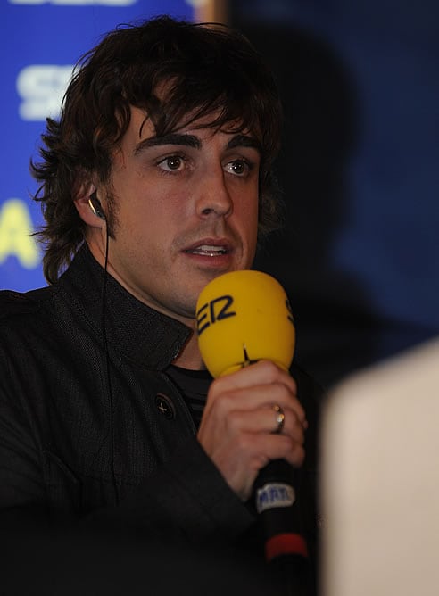 Fernando Alonso, en el programa especial de <i>El Larguero</i>